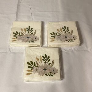 Celebrate It Set of 3 4.9 in by 4.9 in Floral Napkins - 72 total